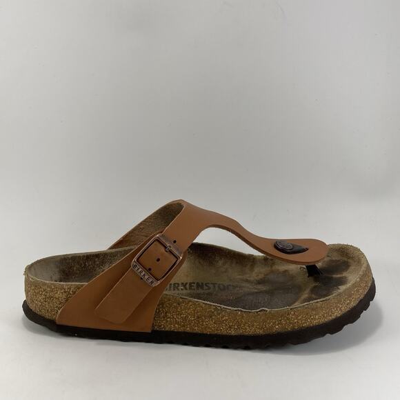 Birkenstock Shoes - Birkenstock Gizeh Sandals Womens Size 39 US 8-8.5 Ginger Brown Flip Flops